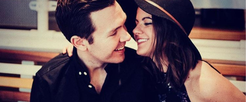 Couple about to kiss