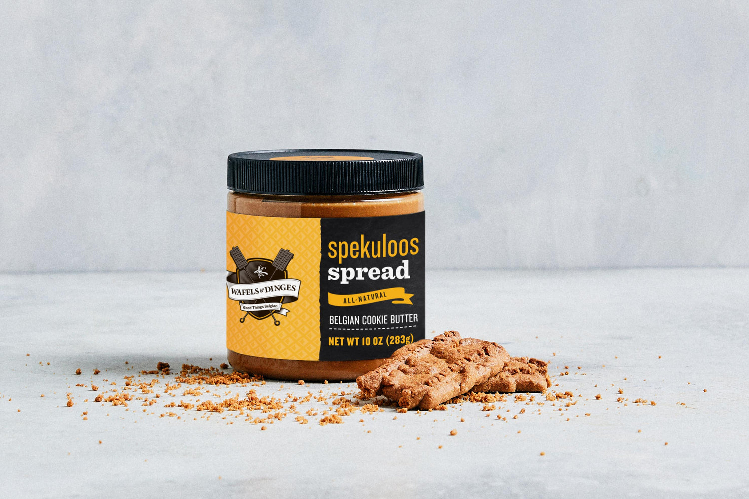 A jar of spekuloos spread